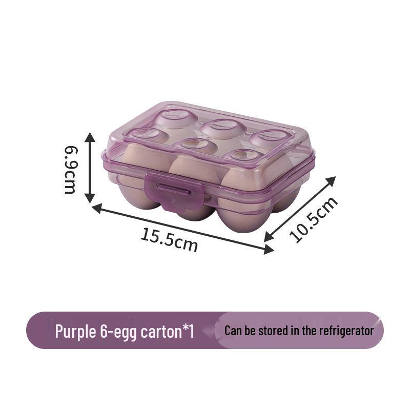 Shockproof Outdoor Egg Storage Box - Shatterproof, Transparent Plastic Tray for Camping and Refrigerator Use