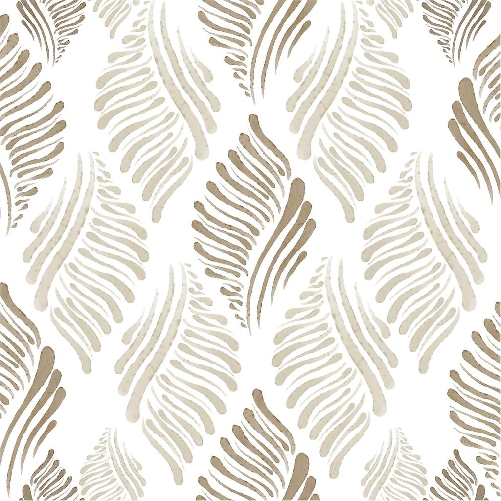 Modern Brown Peel and Stick Wallpaper Boho Brown and Beige Self Adhesive Removable Wallpaper Waterproof Geometric Contact Paper