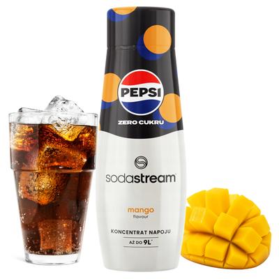 SodaStream Pepsi Max Mango Sciroppo 440ml Concentrato per Bevande Senza Zucchero per Acqua
