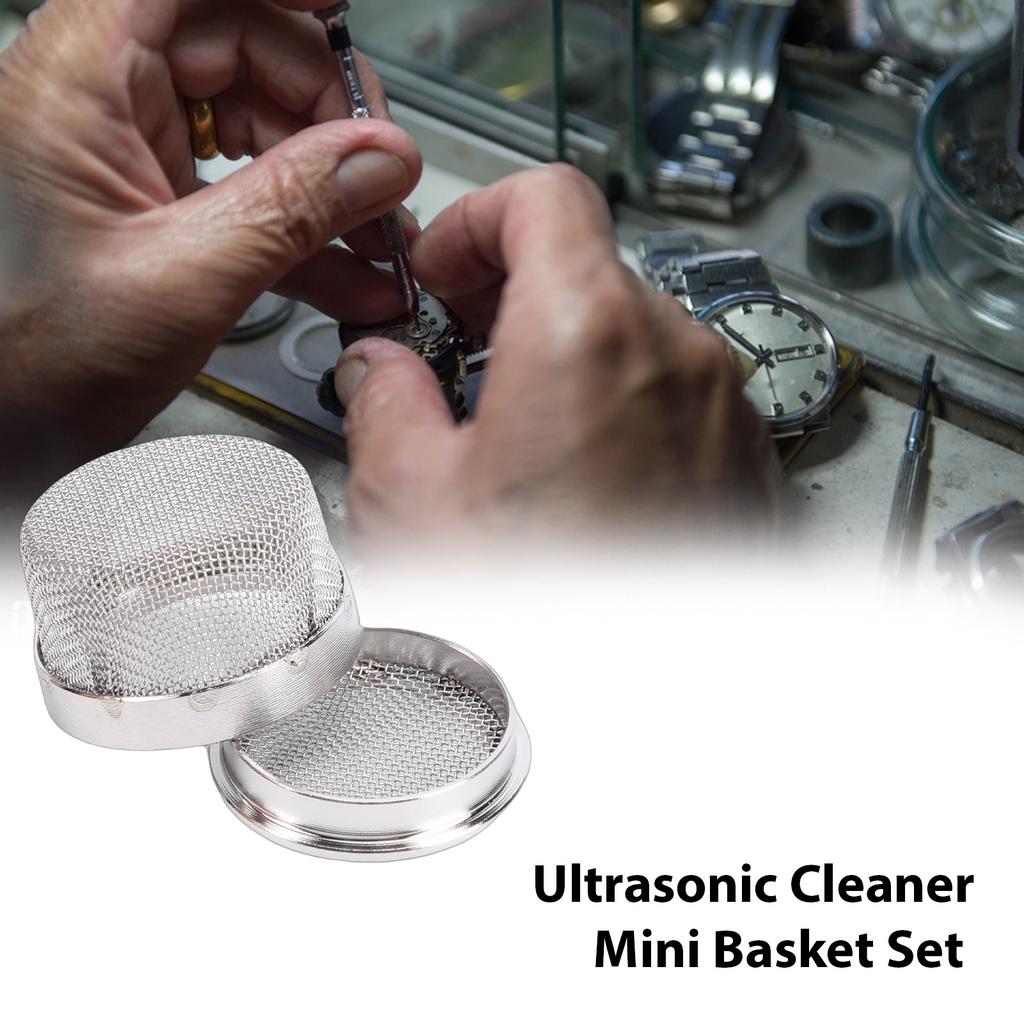 Watch Repair Tool Ultrasonic Cleaner Mini Basket Set Small Parts Mesh Holder Oil Net Movement Parts Basket 20mm Metal Frame Magn