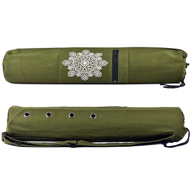 Wear-resistant Canvas Yoga Mat Backpack Breathable Sports Fitness Canvas Bag Yoga Accessories