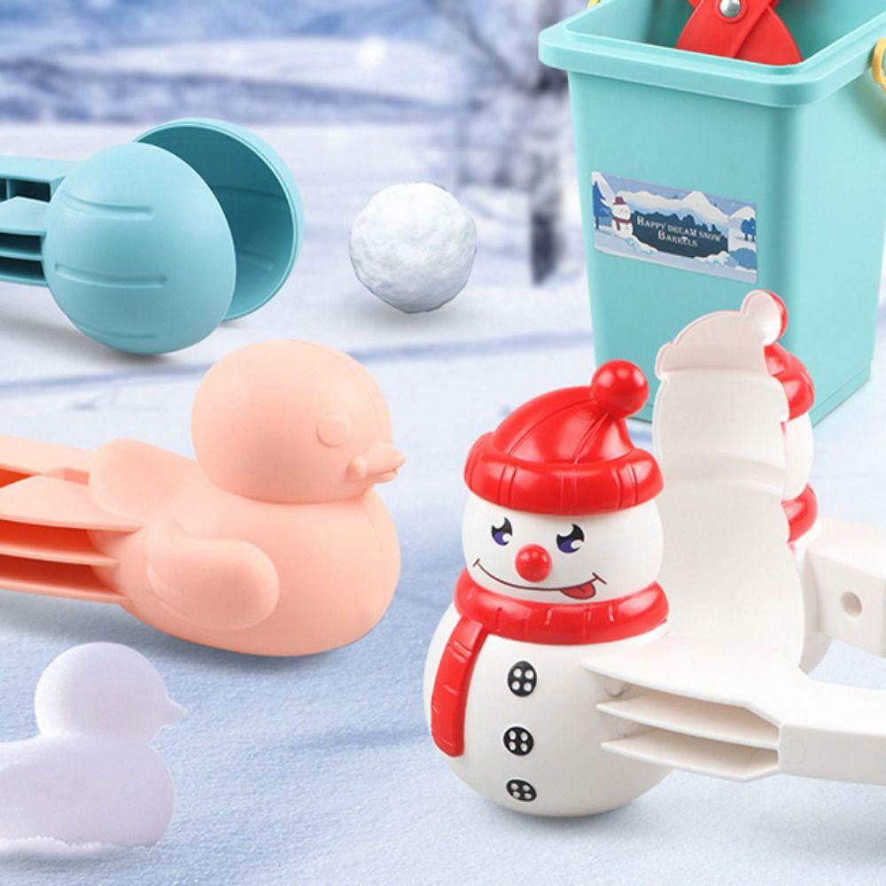 Montessori Duck Snowball Clip Sports Love Heart Snow Ball Maker Outdoor Winter Toy  Kids