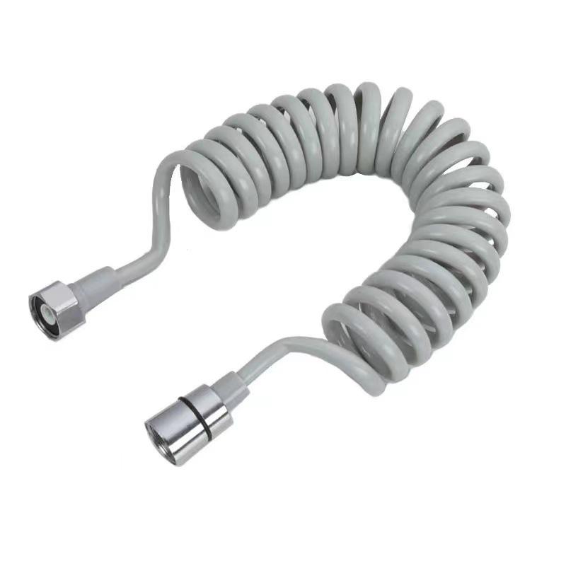 304 Stainless Steel Telescopic Shower Head with Water Gun Hose and Toilet Sprayer Attachment