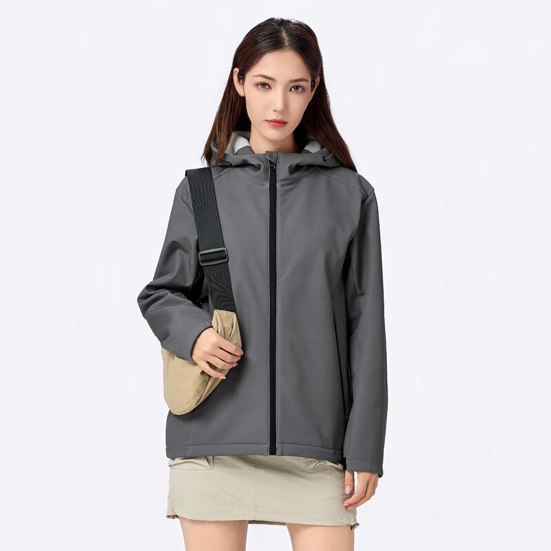 FengXun Unisex Waterproof Four-Way Stretch Outdoor Hooded Jacket
