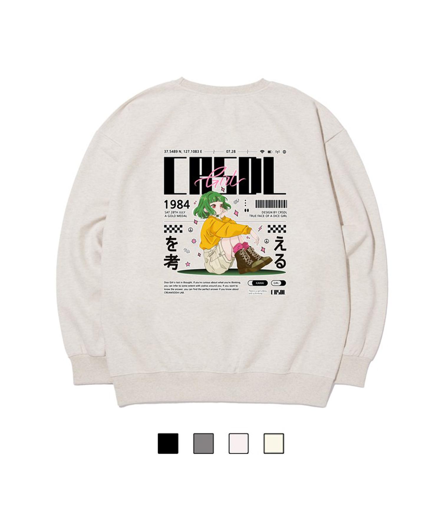 Свитшот Cream Soda Lab Cream Soda Girl (Тип А) Gray/Fleece L(2)