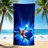 1Pc Sonic Hedgehog Movie Poster Beach Towel Quick Dry Multiuse For Beach Pool Gym Yoga Home Travel Christmas Halloween Xmas Gift Es17
