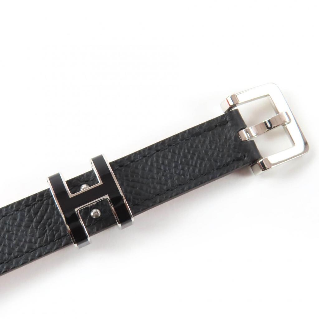 Pristine HERMES Belt Pop H 15 Black Epsom Leather Women Used