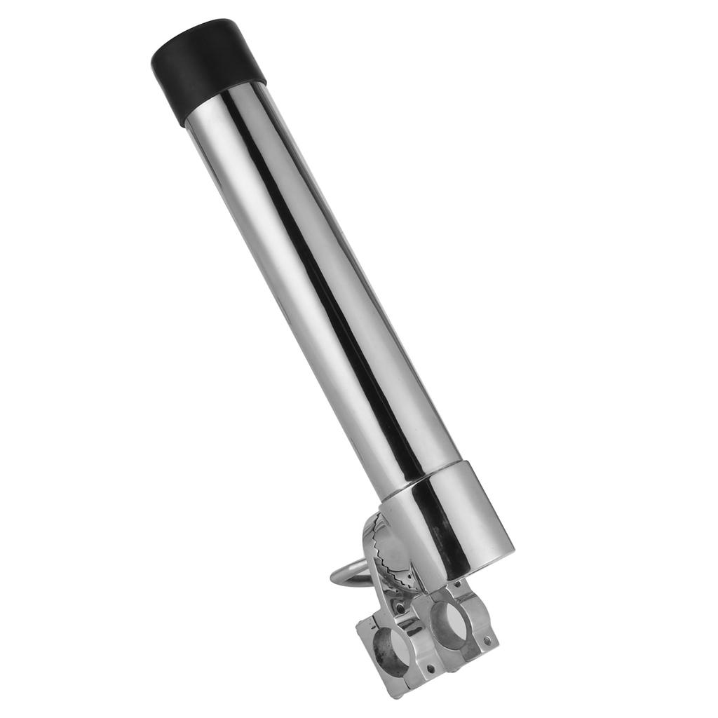 340mm Fishing Rod Holder Pole Support Bracket 360 Degree Adjustable 316 Stainless Steel Deck Mount for 25mm Steel Pipe
