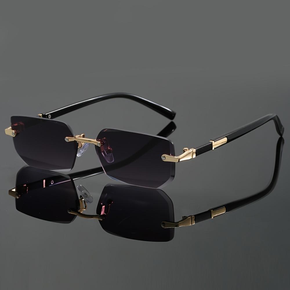 Men's and Women's Vintage Classic Trendy Glasses Y2K New Fashion Colorful Frameless Decorative Eyeglasses Holiday Gift