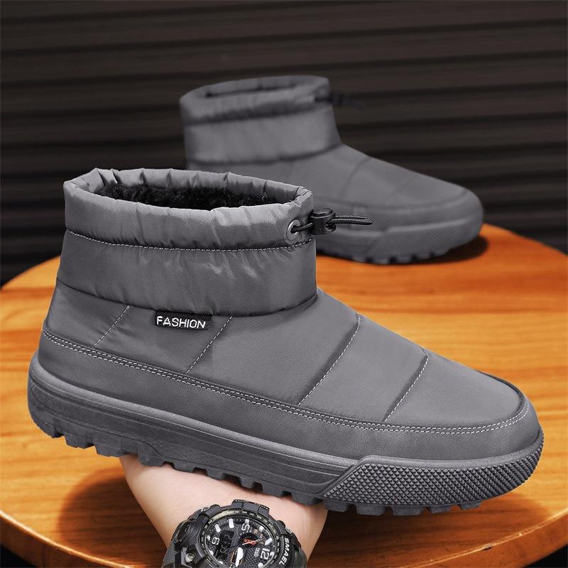 

Зимние ботинки мужские зимние хлопковые ботинки флисовые термообувь повседневные полусапоги мужские хлопковые ботинки ботинки для хлеба высокие ботинки 44 серый