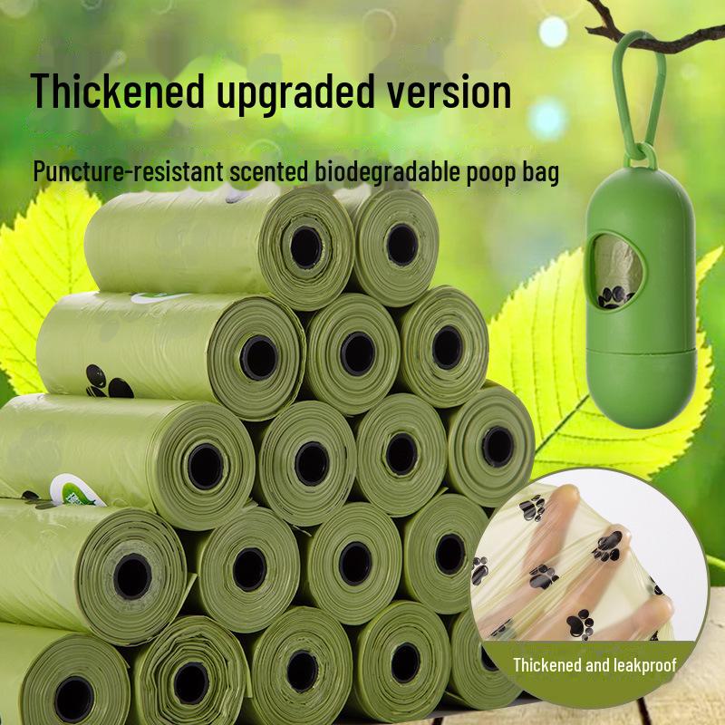 Biodegradable Dog Poop Bags & Dispenser - Thickened Pet Waste Bag Shovel & Cat Litter Solution