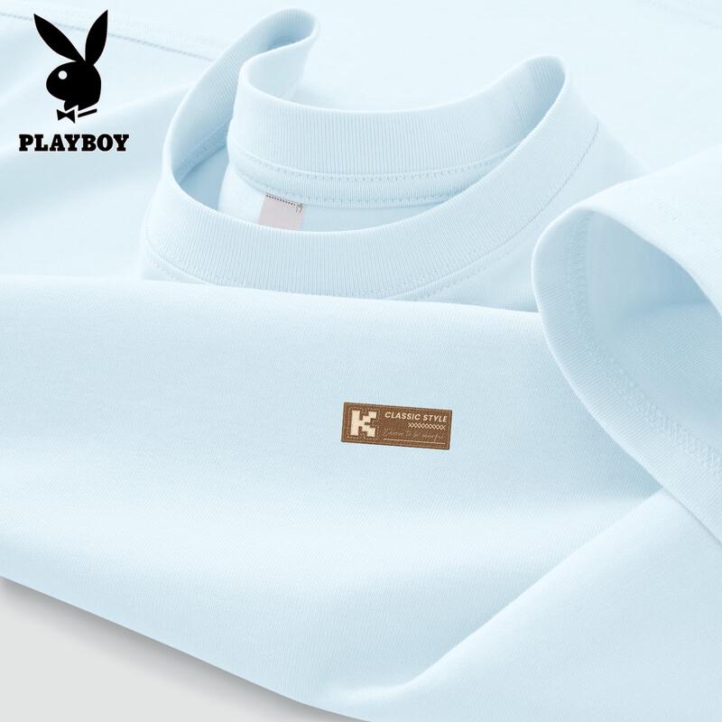 Playboy Men s Pure Cotton Classic Badge Short Sleeve T-shirt 2XL