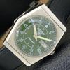 5 AUTOMATIC VINTAGE JAPAN 6309A MENS GREEN COLOR DIAL WATCH A701394-5 R206a-a701394