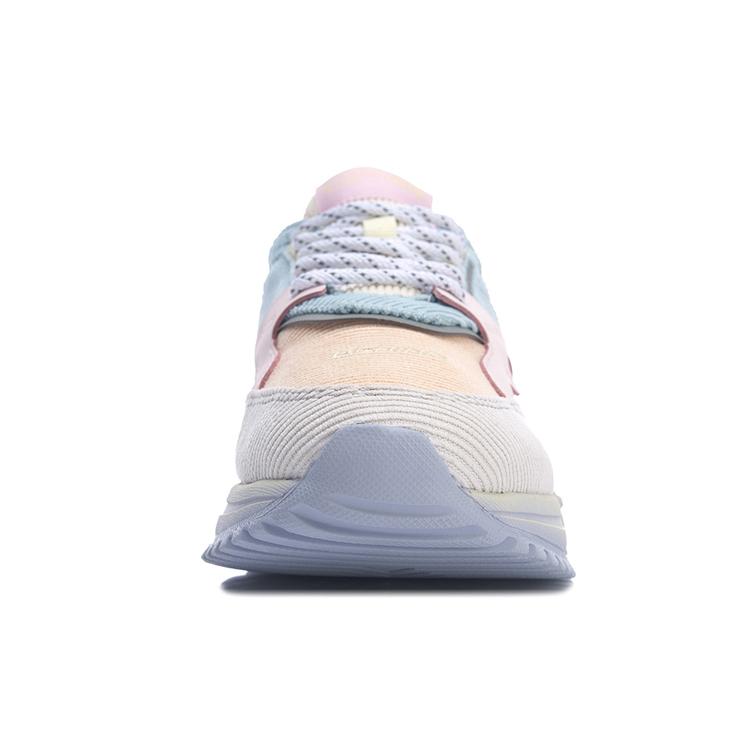 New LiNing 001 Artisan Ingenuity Low Top Running Shoes Women's Gray Orange Blue AGCR122-1