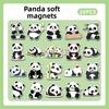 20 Pieces of Panda Cute Creative Personality Waterproof Magnetic Stickers