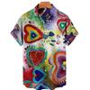 Hawaiian Short Sleeve Shirts For Men Summer Anime Style Graphic Print Cartoon Floral Oversized Original Harajuku Luxury Goth New