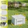 Large Capacity Outdoor Camping Storage Box with Lid - Thick Plastic Car Trunk Organizer