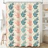 Leaf Print Shower Curtain Waterproof Bathroom Decor 3D Printed Polyester Shower Cloths Bathing Room Decoration Home Supplies Wat
