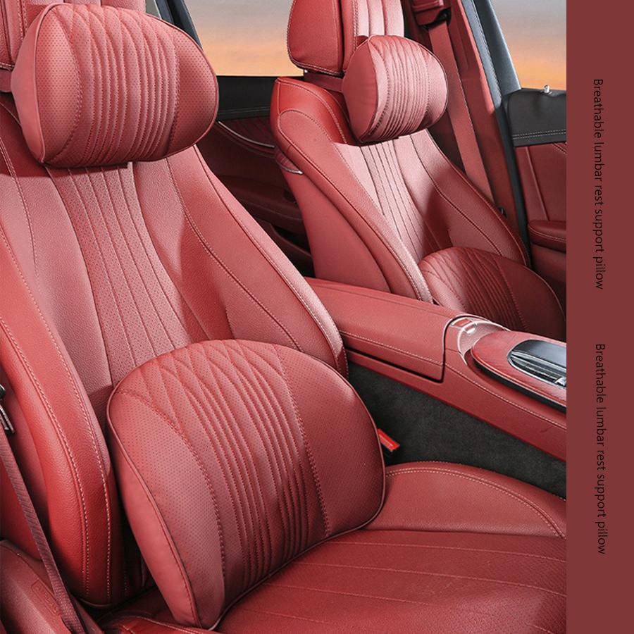 Memory Foam Car Neck Pillow Protects the Lumbar Back Supports the Breathable Headrest Relieves Pressure Car General Accessories