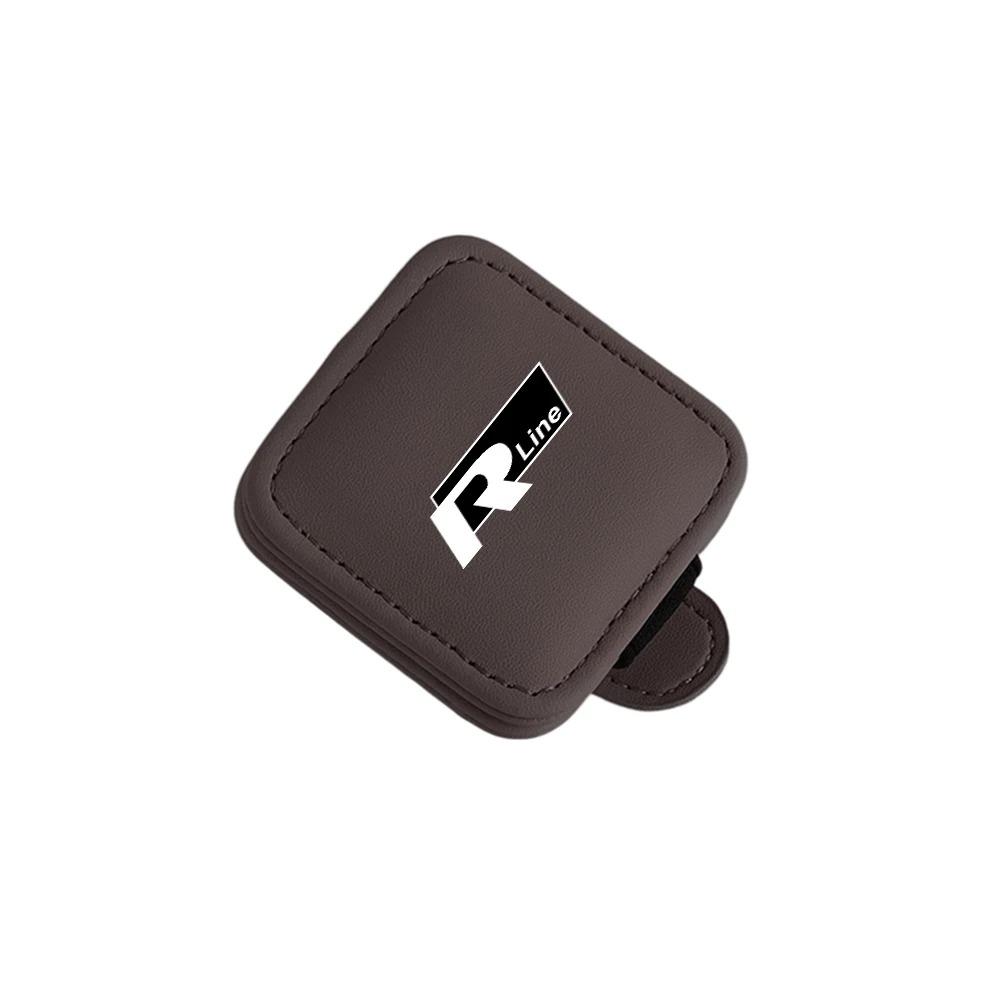 Car Glasses Holder Sun Visor Sunglasses Clip Card Accessories Valve Cap For VW Golf Amarok T5 Phaeton Teramont ID3 Tiguan T-Cros ze3