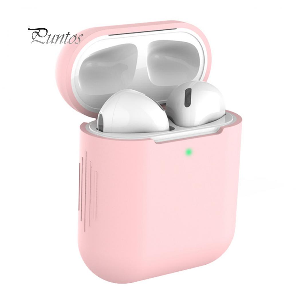 

Карманные силиконовые противоударные беспроводные наушники Doraemons, полный защитный чехол для Airpods 1 2 светло-розовый