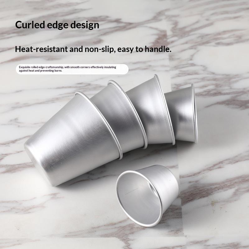 1Pc Optional Size Pastry Pudding Mold Decorating Tool Nonstick Baking Cups Metal Aluminum Pudding Mold Decorating Tool Cake Mold