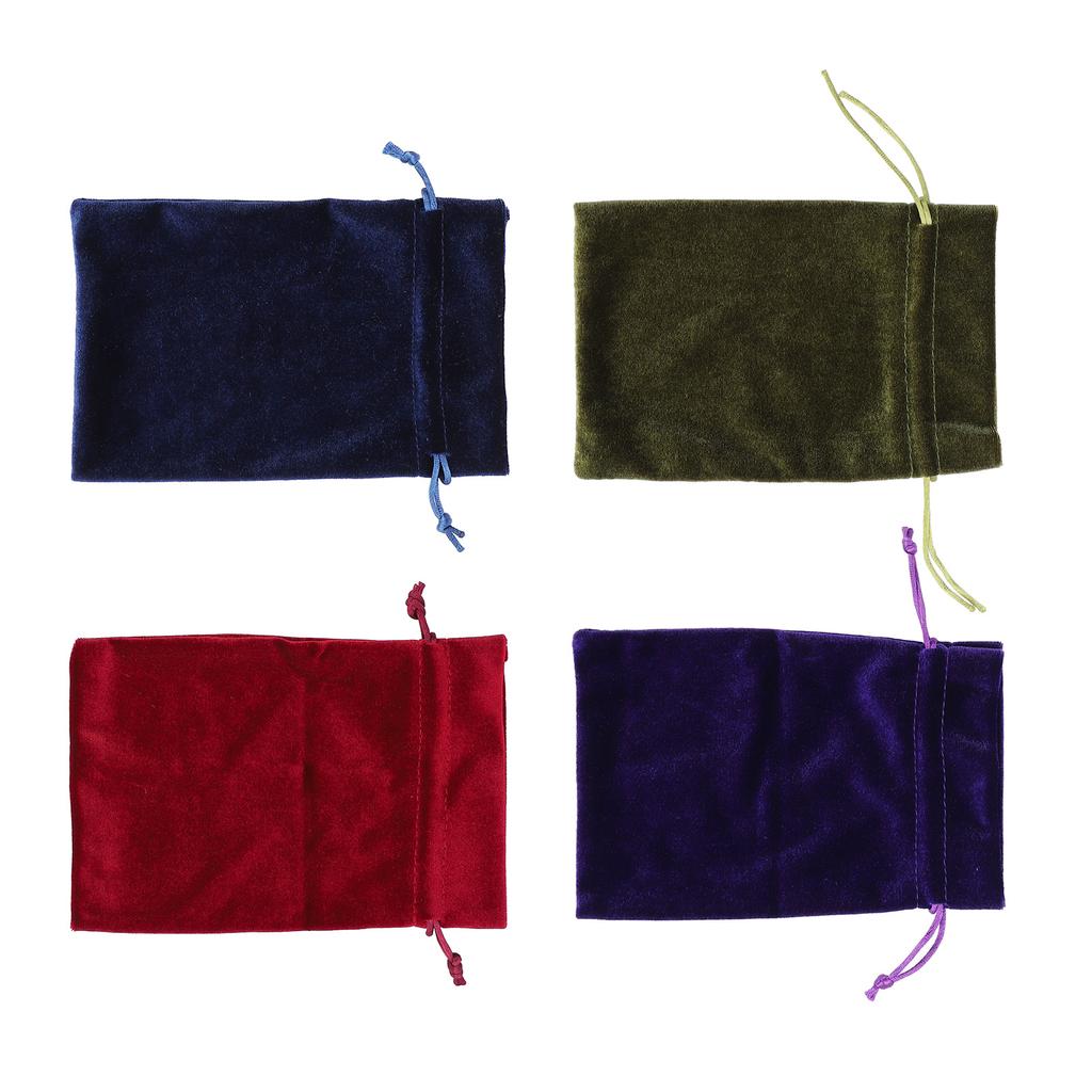 5 STÜCKE Samt Geschenktüte Multifunktionale weiche Kordelzug Würfel Aufbewahrungstasche für Schmuck Armband