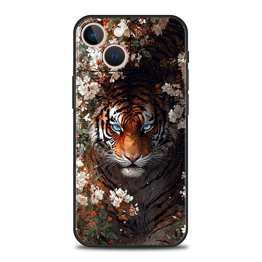 Cool Animal Tiger Lion Phone Case For Samsung Galaxy S26 S25 S24 S23 S22 S20 Ultra S21 FE 5G S10 Plus TPU Shockproof Cover