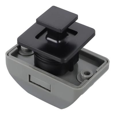 Loquet de caravane à bouton-poussoir de haute qualité, en alliage de zinc chromé noir, pour armoire de camping-car
