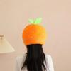 Funny Cartoon Design Fruit Hat Adjustable Soft Orange Hat Watermelon Hat Cosplay Headgear
