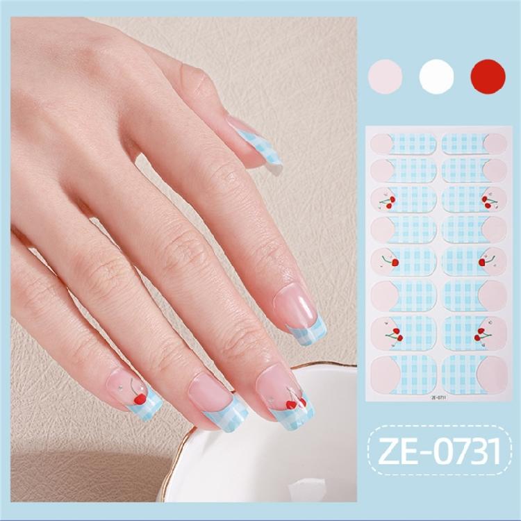Valentine's Day Full Wrap Nail Stickers Nails Polish Strips Adhesive DIY Nails Art Decals Manicure Accessories