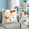 Coffee Stain Splash Espresso Rings Cushion Cover Breathable Cushion Covers Machine Washable Wrinkle-Resistant Soft Durable