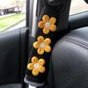 Car Seat Belt Covers Cute Floral Pads for Car, Soft Mesh Shoulder Decorative Strap Cushions Covers, Comfortable Universal Protective Adults