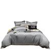2026 Premium Gray Satin Cotton Four-Piece Bedding Set DREAM
