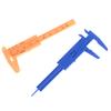 1Pc Mini Sliding Vernier Caliper Plastic Measure Ruler Gauge Double Scale 80Mm