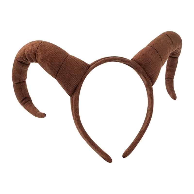 Set Costume Antilope 4 Pezzi Fascia con Orecchie di Antilope Coda Naso per Festa di Halloween Natale Costume Cosplay Animale per Bambini
