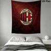 Ac Milan Crest Emblem Threepiece Set 1 Duvet Cover 2 Pillowcase Without Core Bedding Set Duvet Cover And Pillowcase Soft And Comfortable