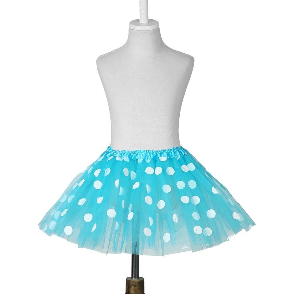 Polka Dot Print Tulle Dance Pettiskirt Layered Princess Skirt Ballet Dancewear Tutu Skirts  Adult
