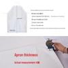 White Waterproof PVC Apron with Sleeves