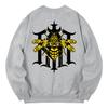 KAN6312 Kmg0043 Bumblebee Fleece-Lined Sweatshirt - Gray