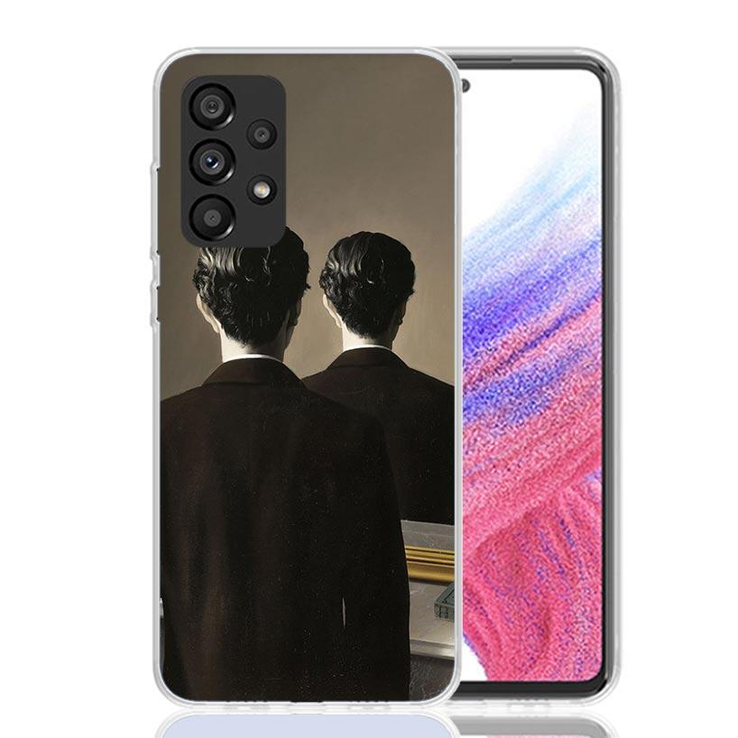 Rene Magritte Art Phone Case For Samsung Galaxy A17 A16 A14 A15 A13 A57 A56 A54 A55 A53 A37 A36 A34 A35 A33 A26 A24 A25 A23 Gala