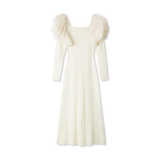 [Sneider] Puff Docking Knit Dress SWNO235049 Women s