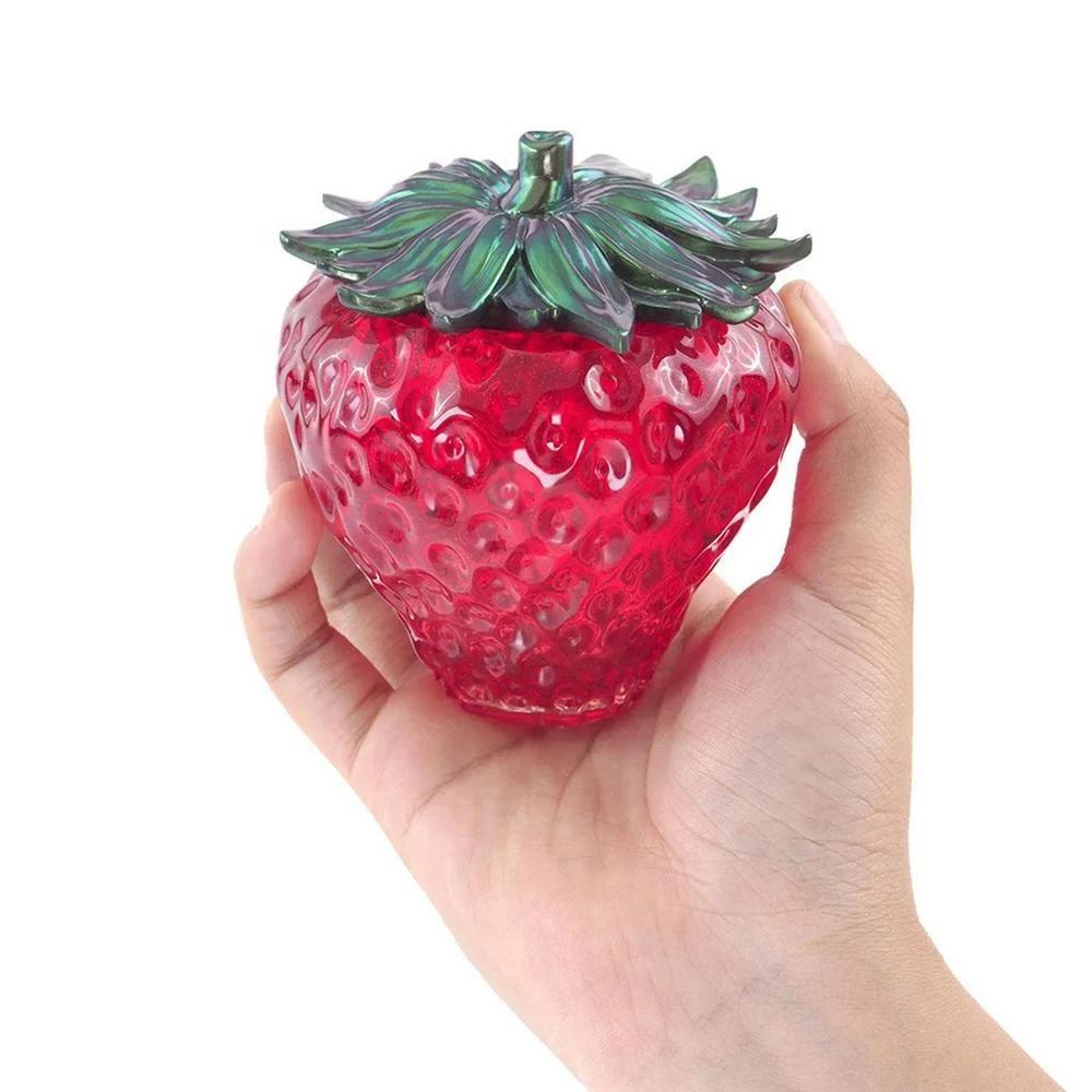 DIY Crystal Epoxy Resin Strawberry Storage Box Fruit Mirror Silicone Mold Home Decoration Making Gift