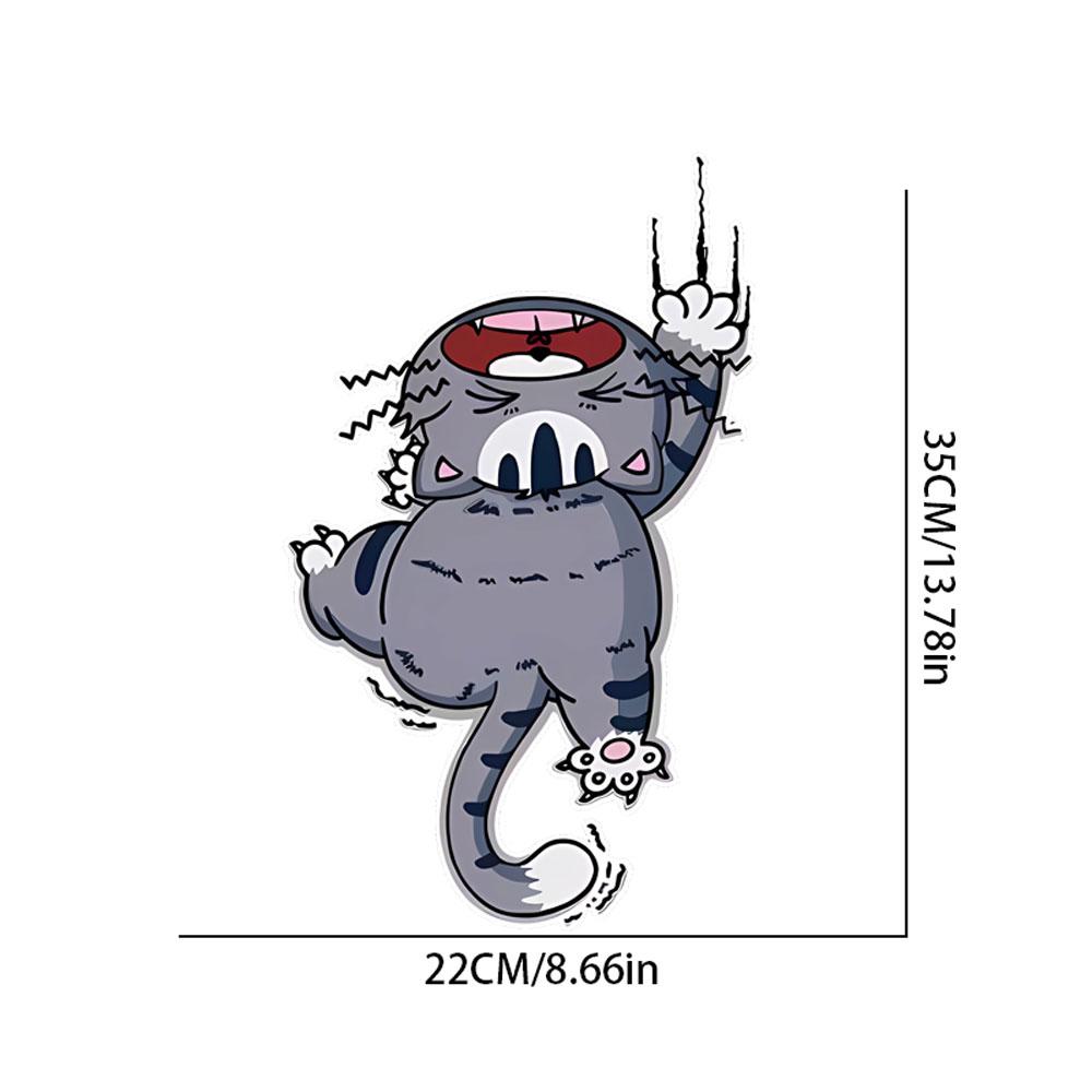 

Funny Cat Decor Waterproof Toilet Lid Bathroom Toilet Door Sticker Refrigerator Removable Vinyl Decals Christmas Home Decoration