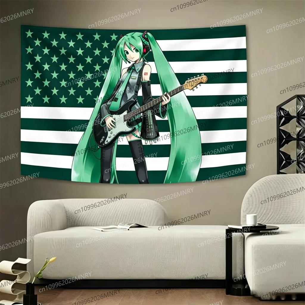 Anime Tapestry American Flag Tapestry Cloth Tapestry Background Decoration Dormitory Bed Tapestry Living RoomSofa Background