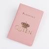 New Color Printed PU Leather Passport Cover Case Bags Travel Women Men Passport Holder ID Card Storage Documents Bag Wallet