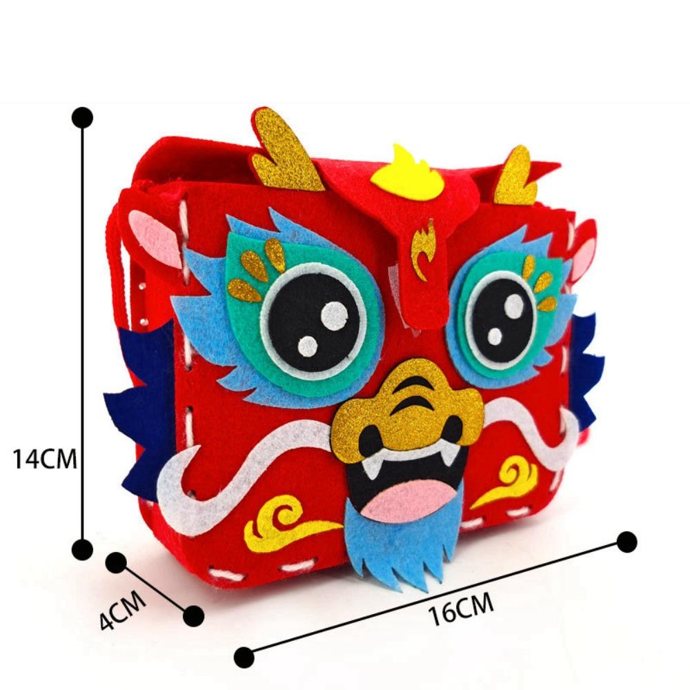 New Non-woven Fabric Handmade Bag Portable DIY Handbag Unfinished High-capacity Coin Purse New Year