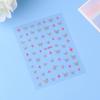 Pink Butterfly Butterfly Bow Nail Stickers Shiny Laser 3D Butterflies Nail Decals Adhesive Butterfly