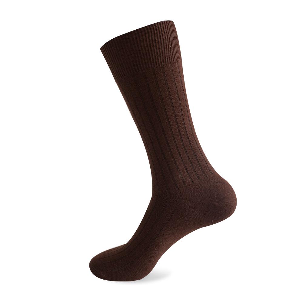 Men's Plus Size Striped Over-the-Knee Socks - European & American Autumn/Winter Combed Cotton.