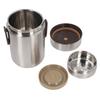 Caixa de Almoço Térmica a Vácuo de Aço Inoxidável 304 de 2000ml Portátil Barril Térmico a Vácuo de 3 Camadas Cor Aço Inoxidável